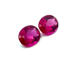 3.50cts Natural Gemstone Rubellite Tourmaline Pair - Oval Shape - 25389RGT