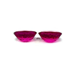 3.50cts Natural Gemstone Rubellite Tourmaline Pair - Oval Shape - 25389RGT