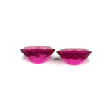 3.23cts Natural Gemstone Rubellite Tourmaline Pair - Oval Shape - 25390RGT