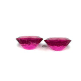 3.23cts Natural Gemstone Rubellite Tourmaline Pair - Oval Shape - 25390RGT
