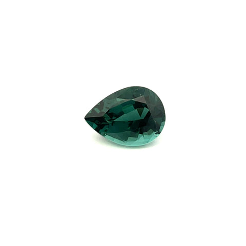 1.67cts Natural Greenish Blue Tourmaline Gemstone - Pear Shape - 25434RGT