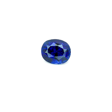 1.24cts Bellerophon Natural Unheated Deep Blue Sapphire Gemstone - Cushion Shape - 25438RGT