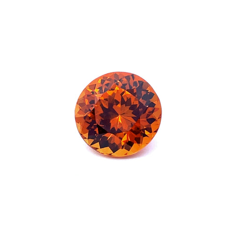 4.38cts Natural Orange Spessartite Garnet Gemstone - Round Shape - 25459RGT
