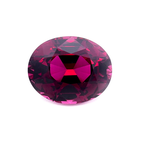 12.07cts Natural Purplish Pink Rhodolite Garnet Gemstone - Oval Shape - 25460RGT