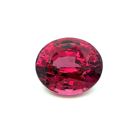 7.11cts Natural Purplish Red Rhodolite Garnet Gemstone - Oval Shape - 25470RGT
