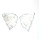 18.10cts Natural White Butterfly Quartz Carving - BC15