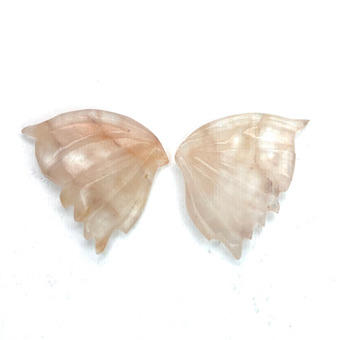 9.21cts Natural Pink Butterfly Quartz Carving - BC2