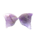 18.50cts Natural Amethyst Butterfly Quartz Carving - BC25