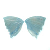 21.91cts Natural Blue Butterfly Quartz Carving - BC28