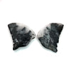 12.22cts Natural White Black Butterfly Quartz Carving - BC4