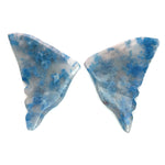 31.77cts Natural Blue White Butterfly Quartz Carving - BC55