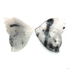 31.96cts Natural Black White Butterfly Quartz Carving - BC57