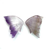 14.75cts Natural White Purple Butterfly Quartz Carving - BC6