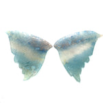 29.51cts Natural Blue Butterfly Quartz Carving - BC63