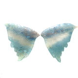 29.51cts Natural Blue Butterfly Quartz Carving - BC63