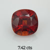 7.42cts Natural Gemstone Mandarin Spessartite Garnet - Square Cushion Shape - 22220RGT